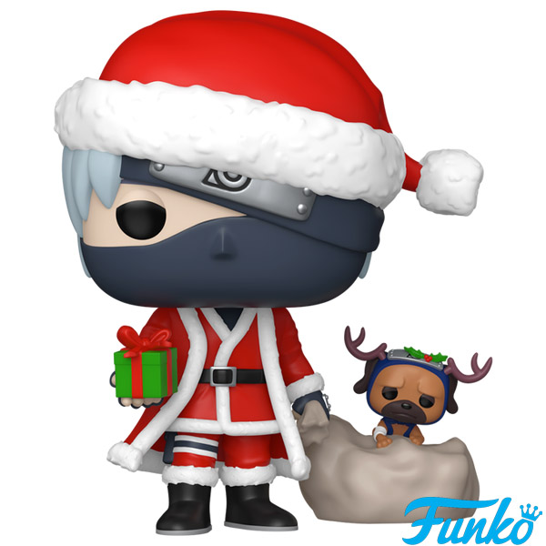 Funko POP #2050 Plus Naruto Shippuden Kakashi Hatake with Pakkun (Holiday Outfit) Figure
